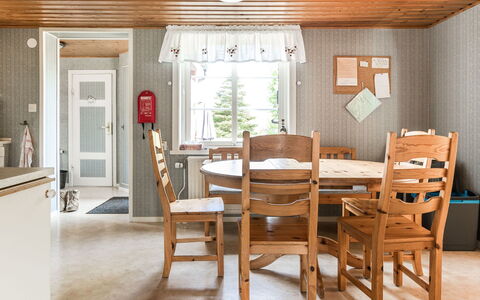 Gåragöl: Table, Furniture, Building, Chair, Wood, Window, Interior Design, Floor, Wood Stain