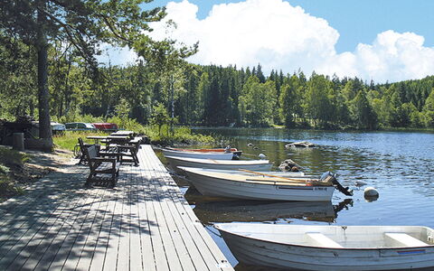 Ängasjö: Water, Sky, Boat, Cloud, Watercraft, Plant, Vehicle, Tree, Boats And Boating--Equipment And Supplies, Wood