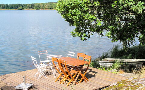 Ilandet: Water, Plant, Furniture, Sky, Table, Nature, Natural Landscape, Wood, Tree, Lake