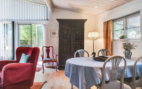 Rindö: Table, Furniture, Property, Plant, Chair, Window, Flowerpot, Building, Wood, Houseplant