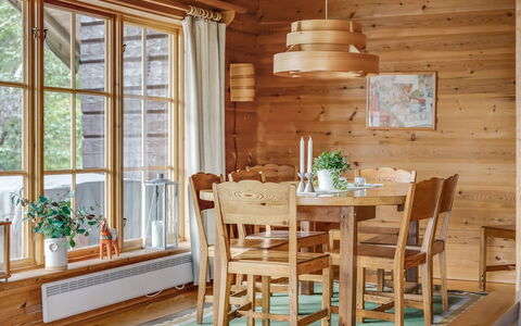 Korpstigen Älgen: Building, Property, Furniture, Plant, Table, Window, Chair, Wood, Interior Design, Lighting