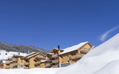 Cghrés&Spa Chalet des Dolines 602.1: Table, Sky, Furniture, Tableware, Building, Interior Design, Outdoor Furniture, Porch, Shade, Chair