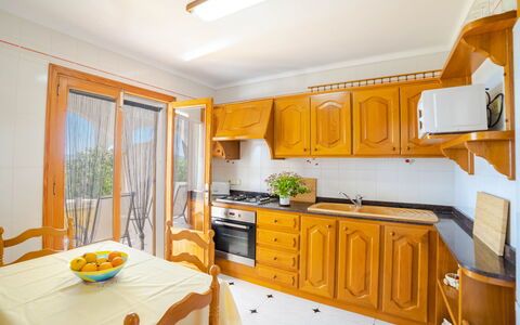 Sa Mirada: Table, Cabinetry, Furniture, Property, Countertop, Window, Chair, Building, Wood, Interior Design