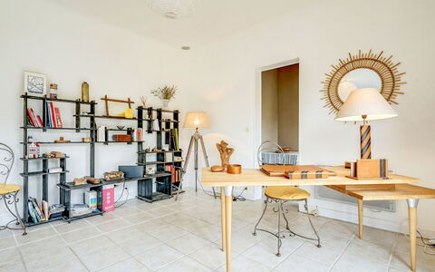 Ile de France: Interior Design, Room, Furniture, Property, Table, Yellow, Building, Shelf, Floor, Design