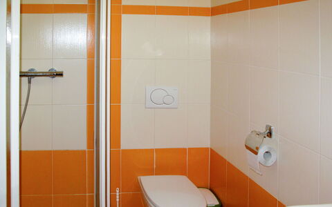 Jitka: Brown, Plumbing Fixture, Toilet Seat, Bathroom, Building, Toilet, Interior Design, Purple, Flooring