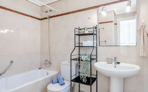 Venecia: Bathroom, Plumbing Fixture, Interior Design, Flooring, Floor, Plumbing, Tap, Toilet, Sink, Mirror