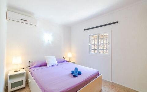 Cala Santanyí Beach House Jm: Bedroom, Bed, Room, Furniture, Property, Bed Sheet, Interior Design, Bed Frame, Mattress, Building