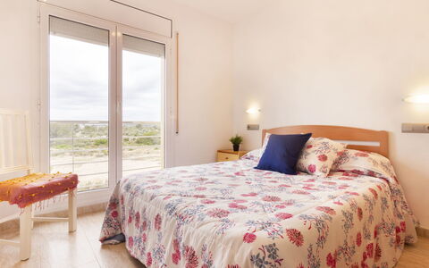 Cap Roig: Bedroom, Bed, Furniture, Bed Sheet, Room, Property, Bedding, Bed Frame, Interior Design, Floor