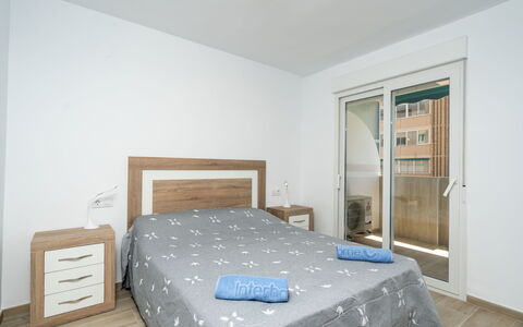 Jávea 179: Furniture, Property, Building, Comfort, Azure, Wood, Bed Frame, Bed, Shade