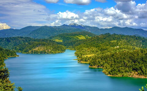 Lady Lavender: Blue, Water Resources, Water, Body Of Water, Mountainous Landforms, Natural Landscape, Hill, Mountain, Watercourse, Cloud