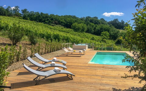 Villa Lavinia: Swimming Pool, Property, Natural Landscape, Sunlounger, House, Outdoor Furniture, Leisure, Real Estate, Estate, Vacation