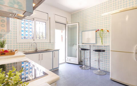 Villa Esplai: Room, Property, Interior Design, Building, Tile, Yellow, Bathroom, Floor, Furniture, House