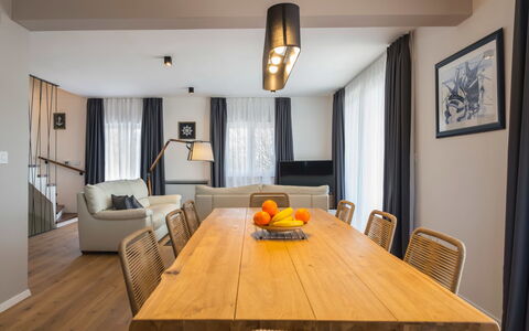 A.r.t.: Room, Property, Furniture, Building, Interior Design, Dining Room, Table, Floor, House, Wood Flooring