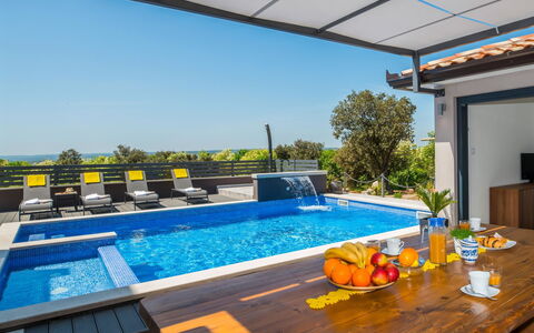 A.r.t.: Water, Table, Furniture, Sky, Swimming Pool, Chair, Couch, Plant, Window, Shade