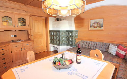 Sonnblick: Room, Property, Ceiling, Interior Design, Furniture, Building, Lighting, Dining Room, House, Table