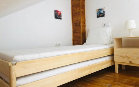 Bellevue: Furniture, Bed, Bed Frame, Room, Bedroom, Mattress, Floor, Wood, Drawer, Hardwood