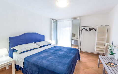 Villa Lamarmora: Furniture, Interior Design, Flooring, Floor, Bed, Bedroom, Bed Sheet, Room, Ceiling, Bedding