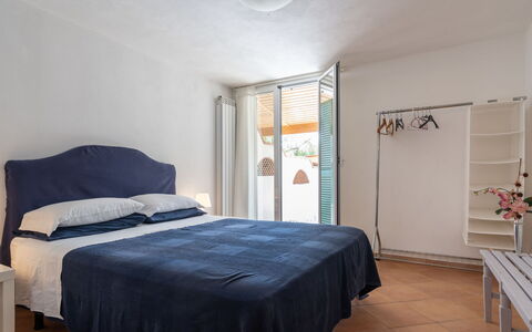 Villa Lamarmora: Bedroom, Bed, Furniture, Room, Bed Sheet, Property, Bed Frame, Mattress, Bedding, Floor