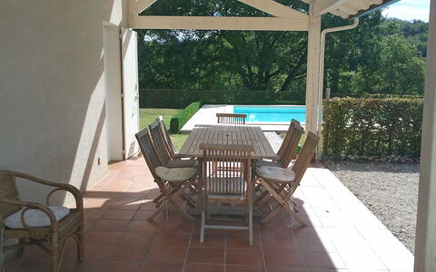 Lapeyriere: Property, Patio, Shade, Building, House, Room, Real Estate, Furniture, Backyard, Porch