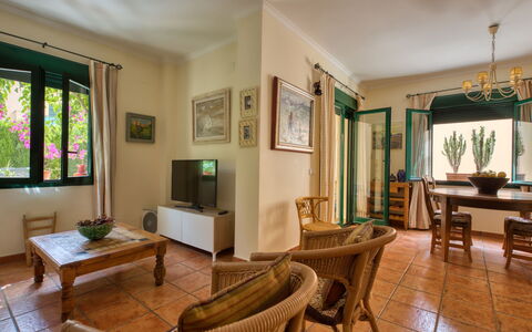 Jardines del Mar: Room, Property, Furniture, Interior Design, Building, Living Room, House, Real Estate, Ceiling, Table
