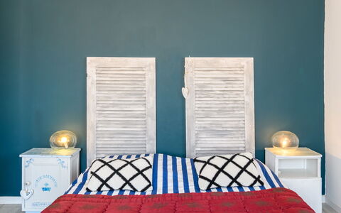 Aimé Bourdier: Property, Blue, Azure, Table, Wood, Lighting, Tablecloth, Interior Design, Building, Floor