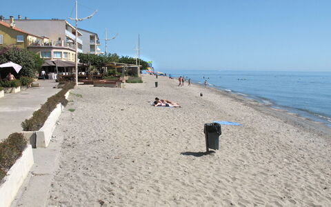 Moriani-Plage 644: Sky, Water, Azure, Beach, Coastal And Oceanic Landforms, Building, Summer, Shore, Horizon