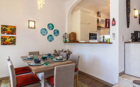 Roberts: Room, Interior Design, Property, Furniture, Green, Turquoise, Building, House, Dining Room, Ceiling