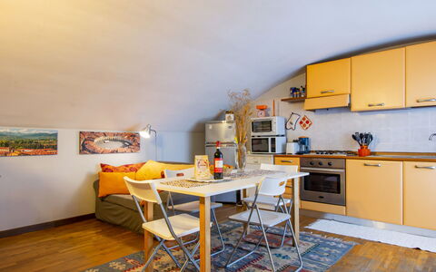 La Rondine (Luu280): Furniture, Property, Cabinetry, Table, Countertop, Chair, Wood, Orange, Interior Design, Building