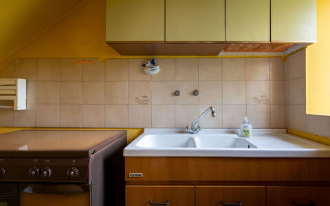 Casa della Peschiera: Countertop, Cabinetry, Tap, Kitchen Sink, Sink, Furniture, Property, Plumbing Fixture, Building, Kitchen