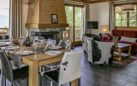 Nendaz 635: Furniture, Table, Window, Chair, Wood, Picture Frame, Textile, Interior Design, Living Room, Floor