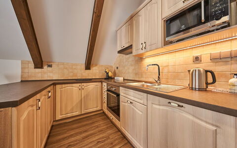 Na Pomezkách: Countertop, Property, Room, Cabinetry, Kitchen, Furniture, Interior Design, Floor, Building, House