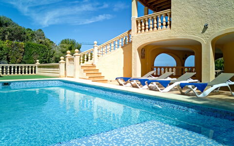 Villa Bellevue: Water, Property, Plant, Swimming Pool, Sky, Azure, Cloud, Building, Shade, Tree