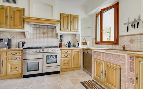 Caliopa: Cabinetry, Room, Furniture, Countertop, Kitchen, Property, Tile, Floor, Interior Design, Building