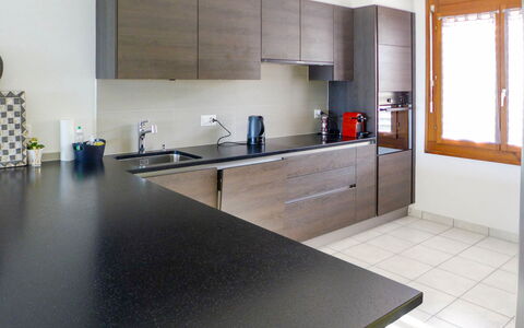 Bellevue: Countertop, Room, Property, Furniture, Interior Design, Kitchen, Floor, Building, Cabinetry, Tile