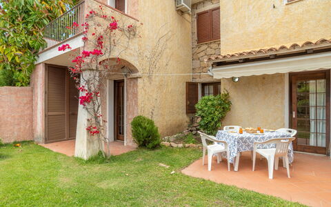 Trudi: Plant, Flower, Furniture, Building, Window, Table, Outdoor Furniture, Door, Cottage, Outdoor Table