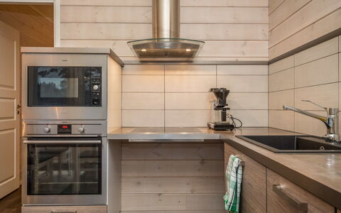 Pertunmaa 603: Flooring, Kitchen, Cabinetry, Wood, Countertop, Floor, Kitchen Appliance, Interior Design, Furniture, Home Appliance