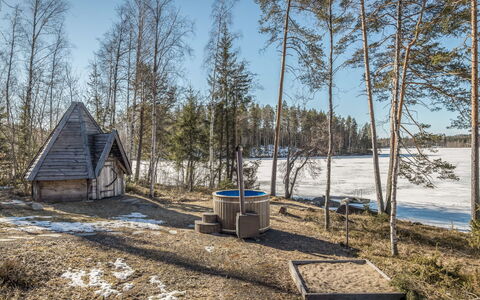 Paula: Wood, Cottage, Log Cabin, Forest, Shed, Garden Buildings, Larch, Woodland, Wood Stain