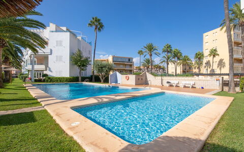 La Senia: Building, Plant, Water, Sky, Property, Daytime, Azure, Tree, Swimming Pool, Architecture