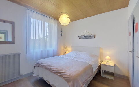 Les Hirondelles: Furniture, Bed, Interior Design, Bedroom, Floor, Wall, Flooring, Bedding, Bed Sheet, Light Fixture