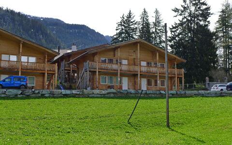 Sur Baselgia: Property, House, Home, Real Estate, Building, Land Lot, Mountain, Cottage, Log Cabin, Grass