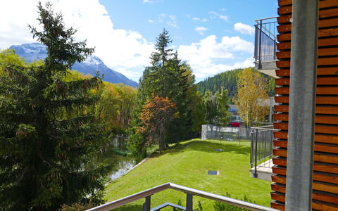Samedan 7: Cloud, Plant, Sky, Building, Mountain, Leaf, Nature, Tree, Larch, House