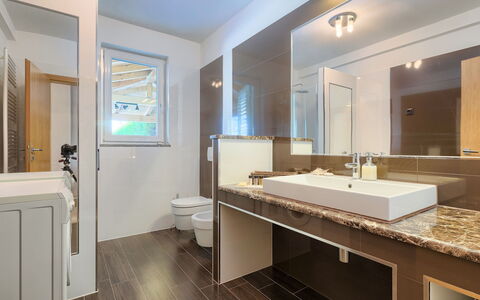 Salamander: Mirror, Tap, Sink, Plumbing Fixture, Bathroom Sink, Building, Wood, Bathroom, Interior Design
