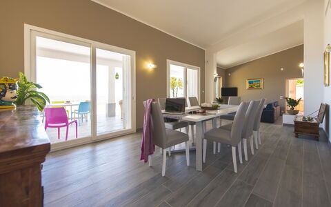 Villa Di Sofia: Room, Property, Building, Floor, Wood Flooring, Furniture, Interior Design, Dining Room, Hardwood, Real Estate