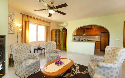 Lucien Marie: Room, Property, Furniture, Ceiling Fan, Interior Design, Living Room, Ceiling, Building, House, Table