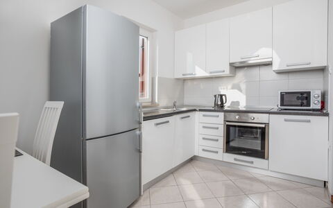 Poreč Nova Vas 107: Property, Room, Kitchen, Furniture, Cabinetry, Major Appliance, Building, Interior Design, House, Kitchen Stove