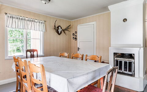 Mjöshult: Furniture, Property, Cabinetry, Chair, Table, Wood, Interior Design, Lighting, Window