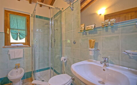 Borgo Mulignone: Bathroom, Room, Property, Bathtub, Wall, Plumbing Fixture, Real Estate, Tap, Interior Design, House