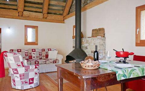 Rustico Andrea: Room, Property, Furniture, Interior Design, Building, Table, House, Living Room, Dining Room, Floor