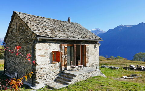 Rustico Andrea: Mountain, House, Property, Cottage, Sky, Alps, Mountain Range, Building, Hut, Rural Area