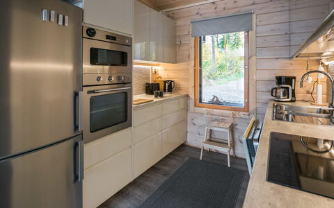 Villa Kurki: Wood, Cottage, Log Cabin, Forest, Shed, Garden Buildings, Larch, Woodland, Wood Stain